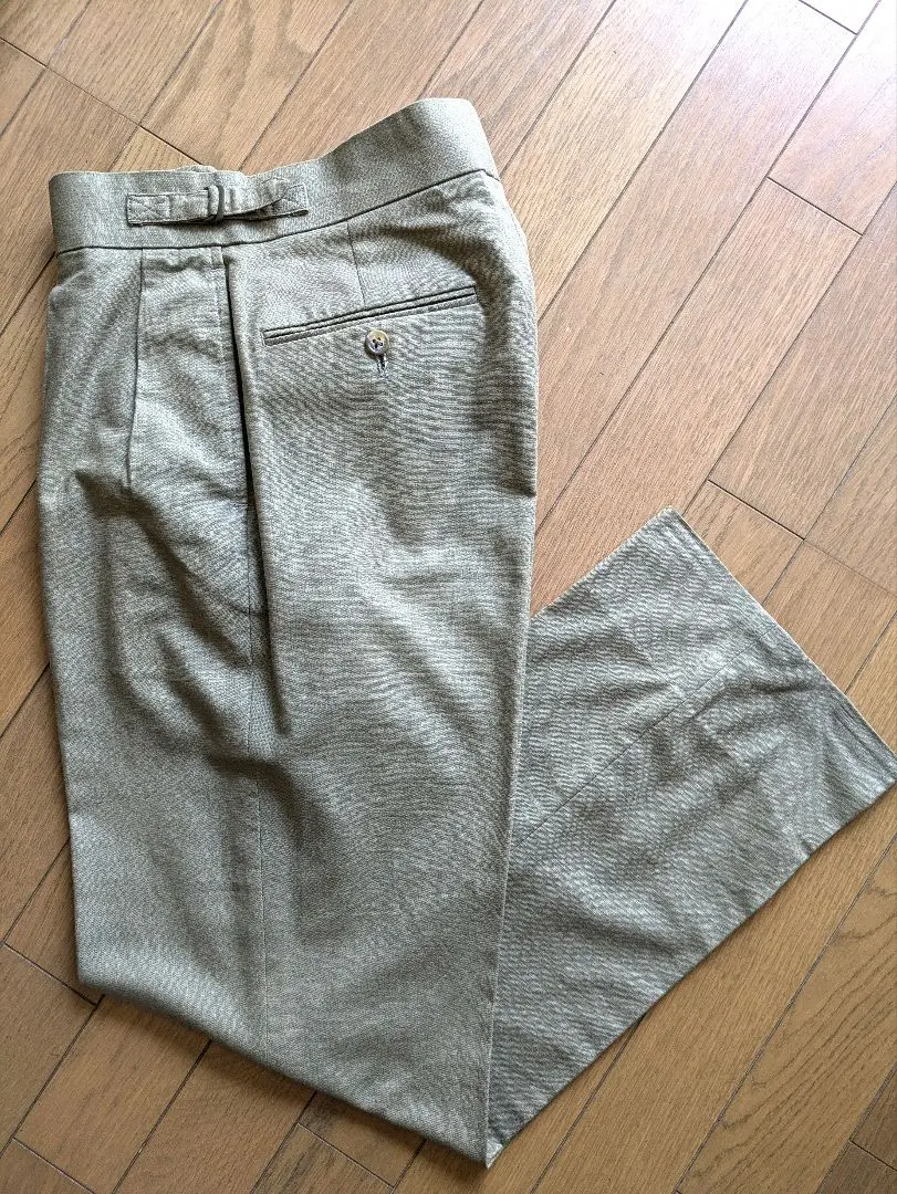 CHIPP チップ　マクベスアメリカ　グレンチェック　ワイド　スラックス　グレー CHIPP チップ マクベスアメリカ グレンチェック ワイド