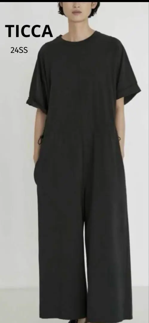 TICCA ティッカ サロペット オーバーオール オールインワン グレー F TICCA（ティッカ）｜オールインワン・サロペット一覧 - WEAR