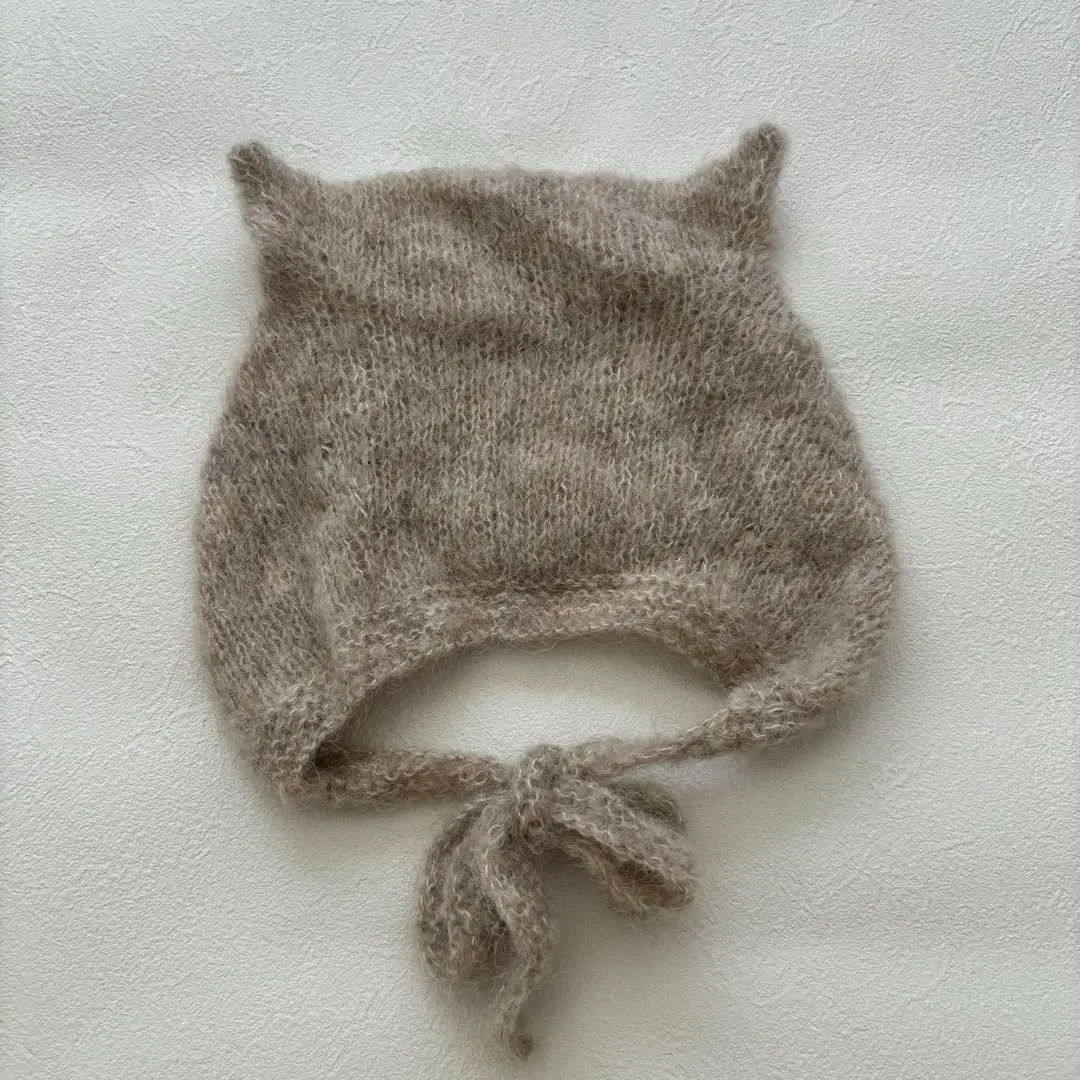 【新品未使用】pixie hat / kitty hat / 6-12m PIXIE HAT】KITTY HAT - light beige | Mellow Cot