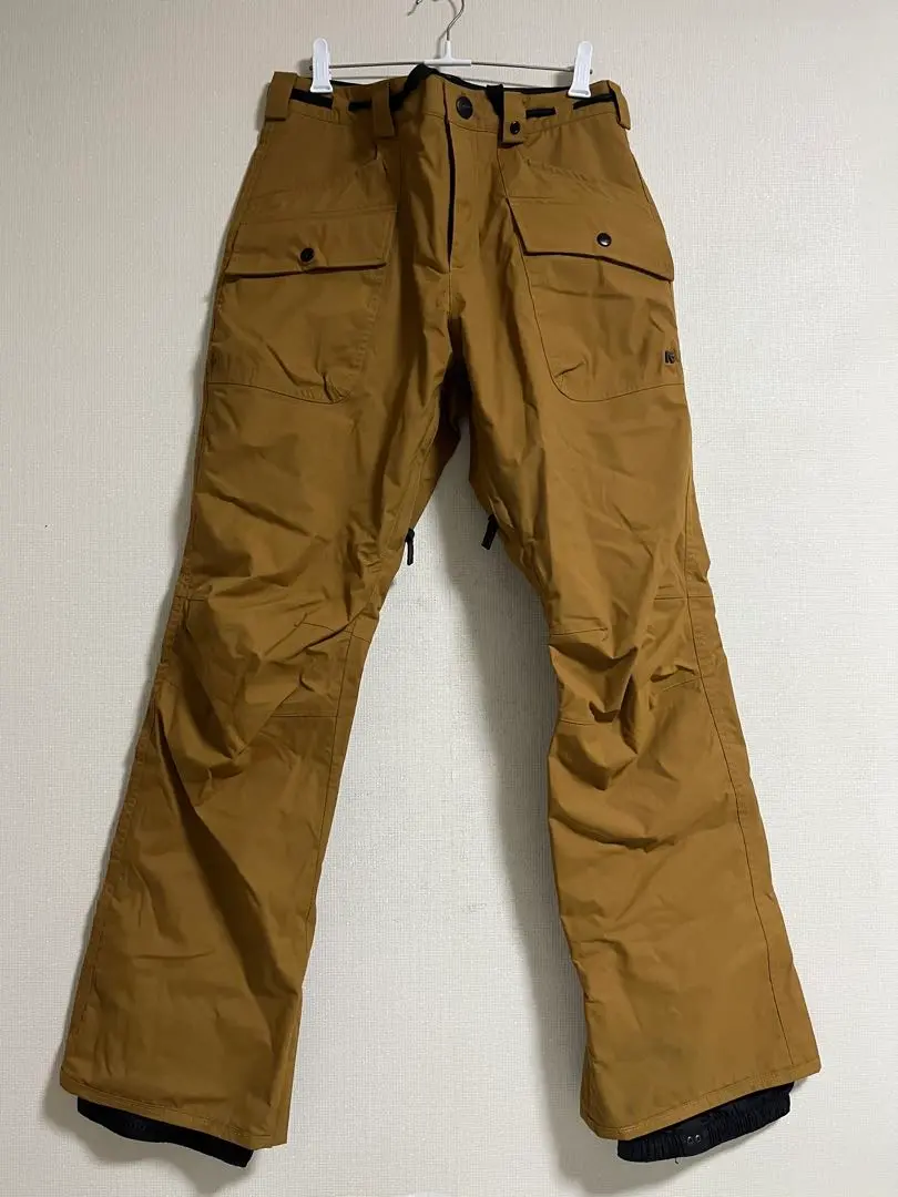 高機能 極太】US BURTON 黒 スキー スノーボード パンツ S