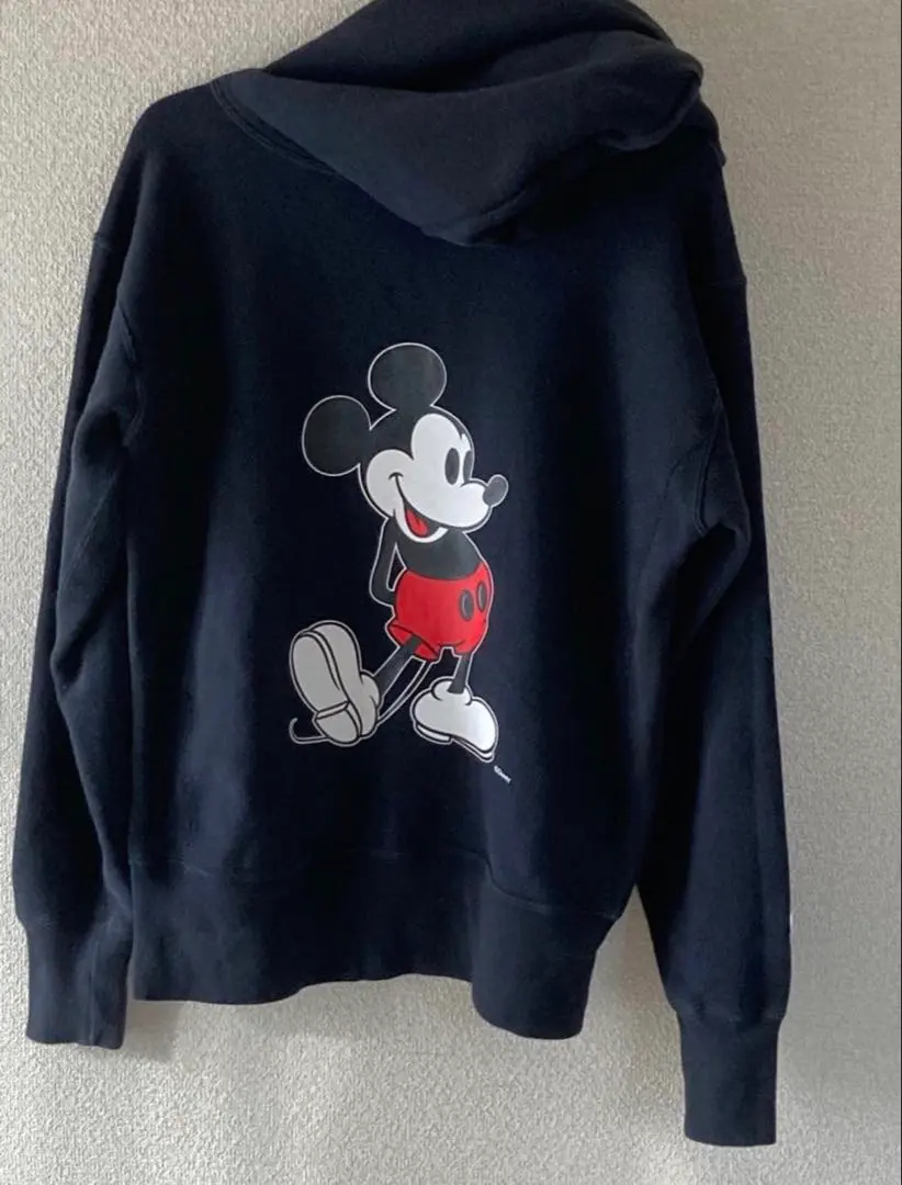 Champion Reverse Weave BEAMS 別注 裏起毛連帽衫 S 黑色 的縮圖