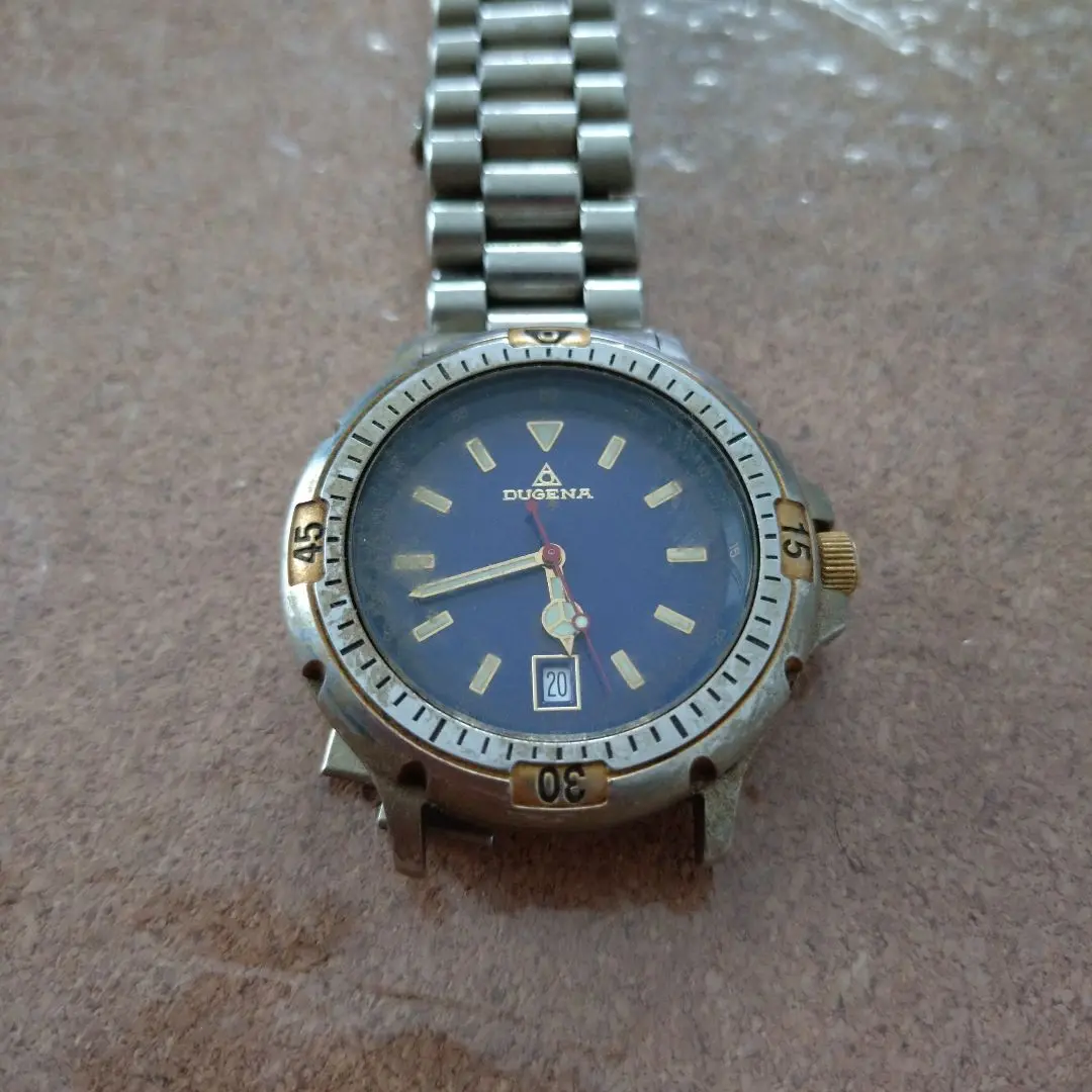 ヴィンテージDUGENA OCEAN DIVE デイデイトクォーツ　現状品渡し ヴィンテージDUGENA OCEAN DIVE デイデイトクォーツ現状品渡し