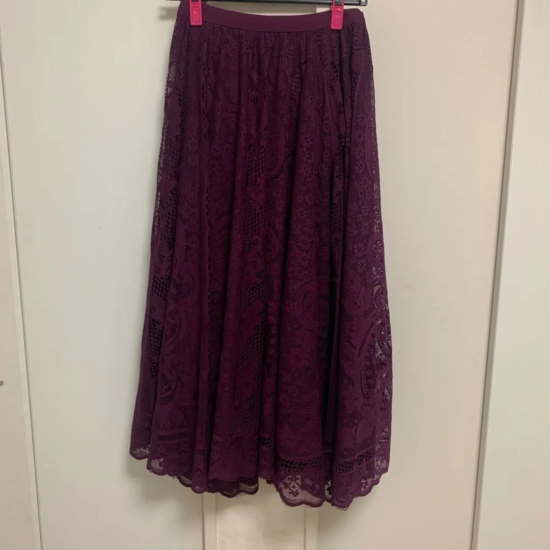 Thumbnail of axes femme Purple Lace Flare Skirt, Size M