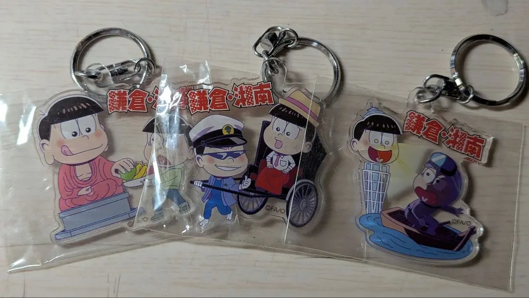 Thumbnail of Osomatsu-san Kamakura/Shonan Acrylic Keyholder Set of 3