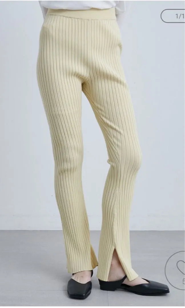 Thumbnail of MIESROHE Rib Knit Flare Pants