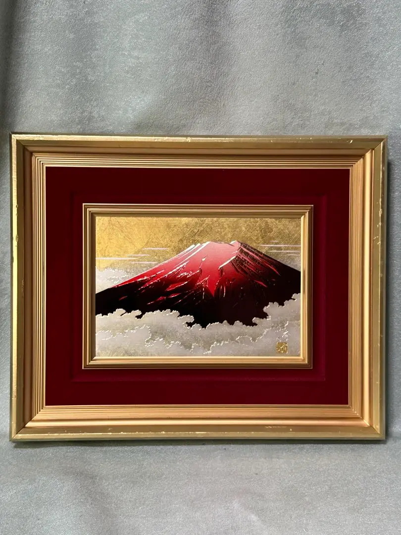 富士山彫金、秀鳳作、額装 - メルカリ