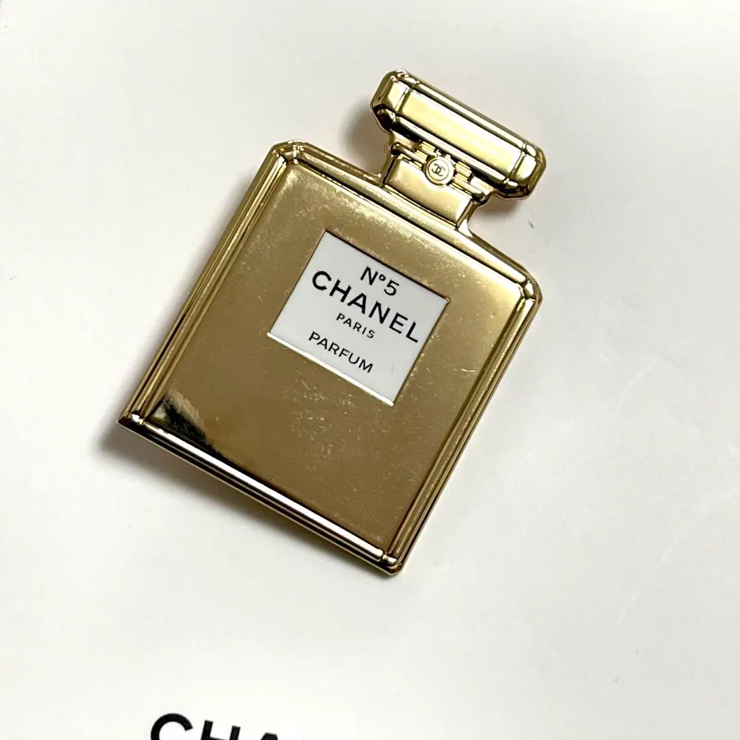 【希少】シャネルCHANELブローチ No.5 CHANEL No.5 CC COCO Logo Brooch Gold Pearl Black Authentic w