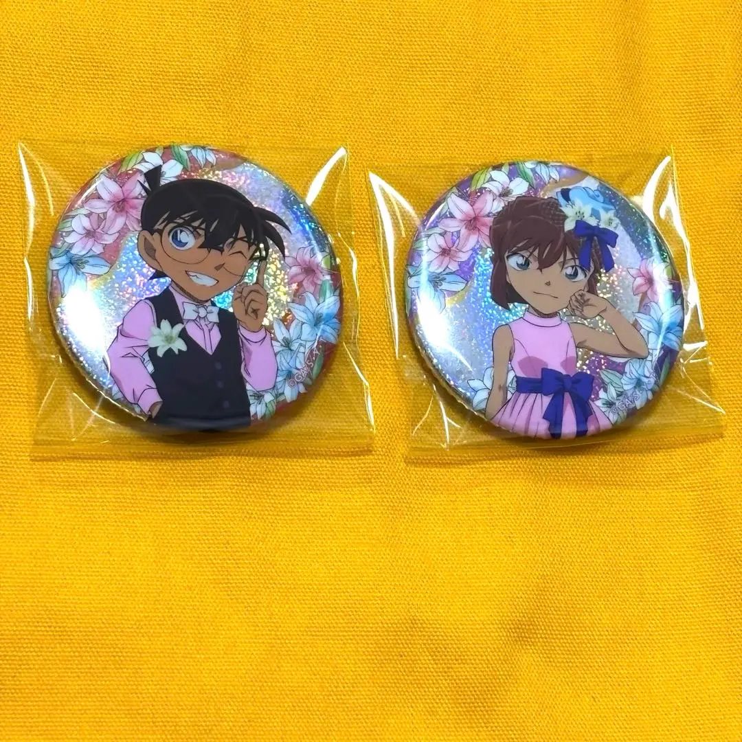 Thumbnail of Conan Can Badge Edogawa Conan Haibara Ai Hologram