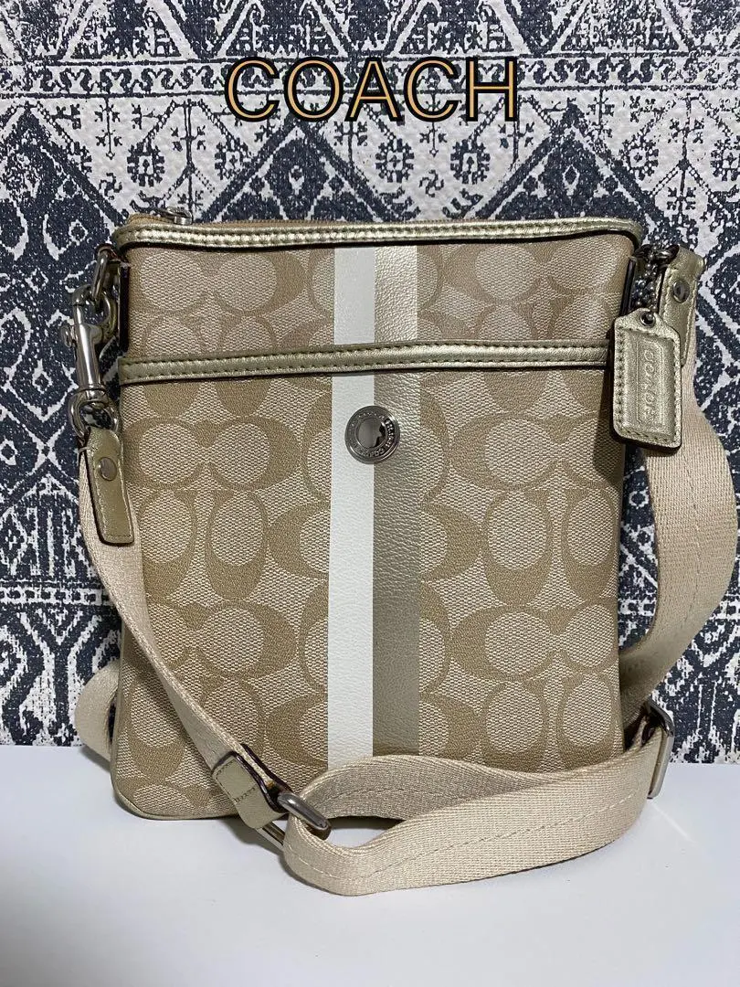 Thumbnail of 【Excellent Condition】COACH Signature Crossbody Shoulder Bag, 斜め (Diagonal)