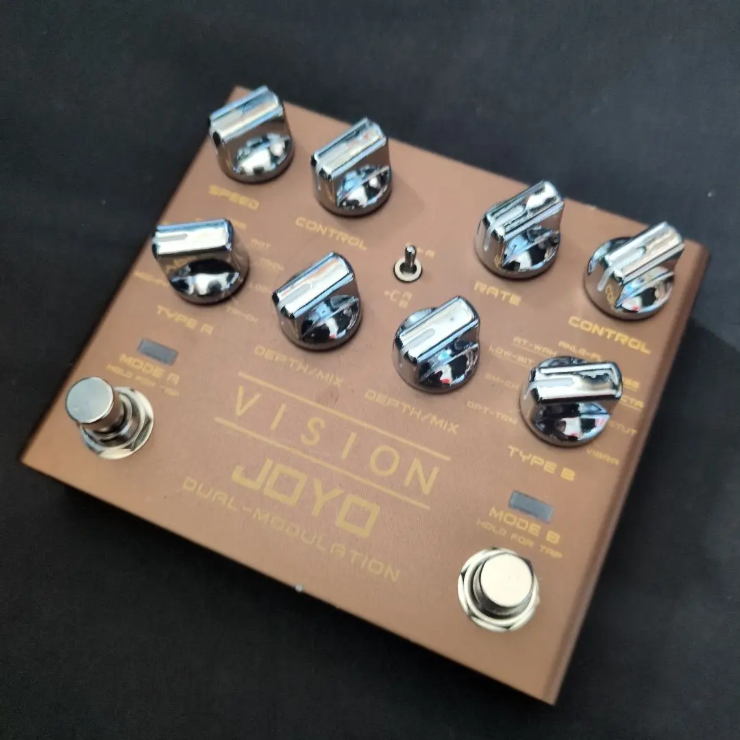 元箱付き　JOYO VISION 　DUAL　モジュレーション　エフェクター Amazon | 【国内正規品】JOYO ジョーヨー エフェクター VISION R