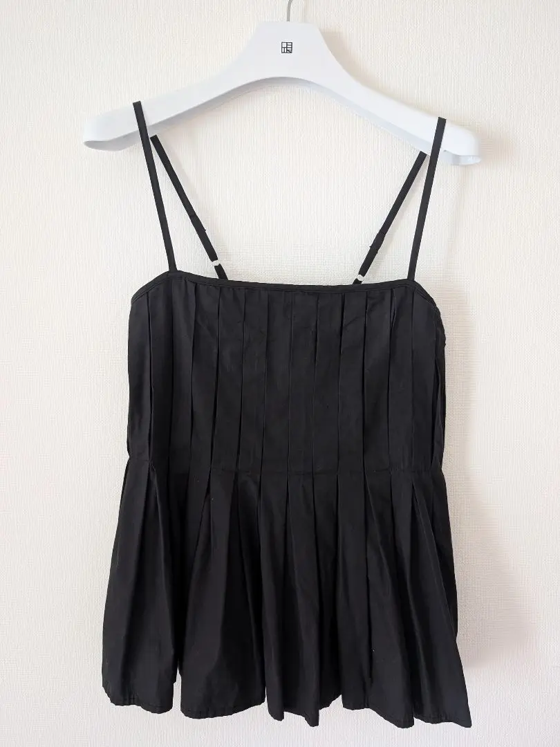 OHOTORO Pleated Cami Top(ブラック) 2025年最新】OHOTORO カラー：ブラック系 キャミソールの人気