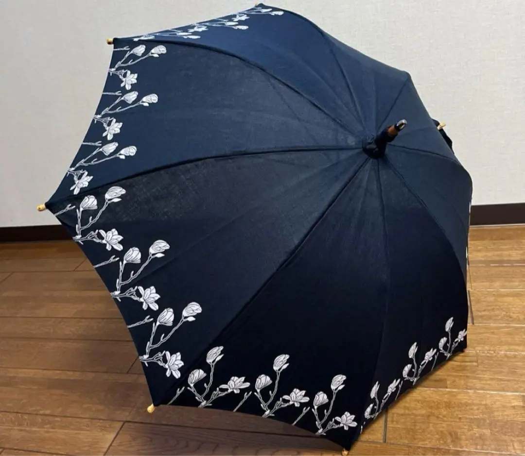 藍染の日傘　美品　Roman 日傘【石徹白藍染2023 リング】 – 和傘CASA