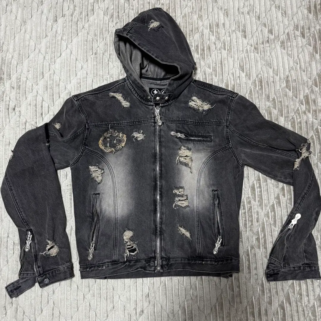 THUGCLUB デニムジャケット Thug Club】Basic Emblem Denim Jacket (Thug Club/デニム