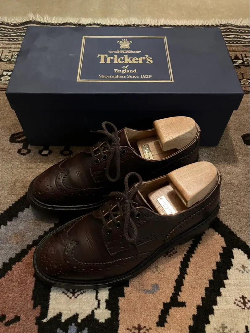 素敵でユニークな 美品】英国製 Tricker's エスプレッソ UK7 トリッカーズM3616 靴