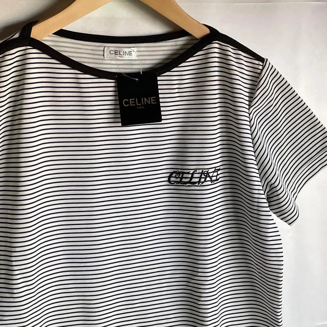 2025年最新】CELINE 柄・デザイン：ボーダー 半袖(Tシャツ)の