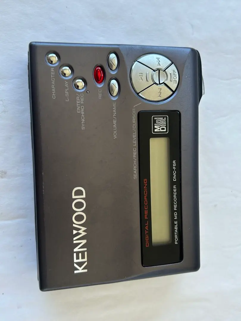【動作確認済】KENWOOD ポータブルMD　DMC-F5R 週末セール【ジャンク品】KENWOOD ポータブルMDレコーダー DMC