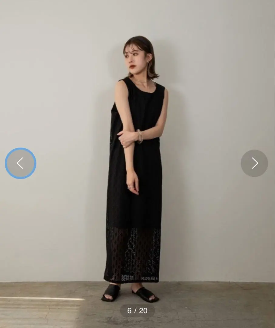 Thumbnail of Back open lace design one-piece