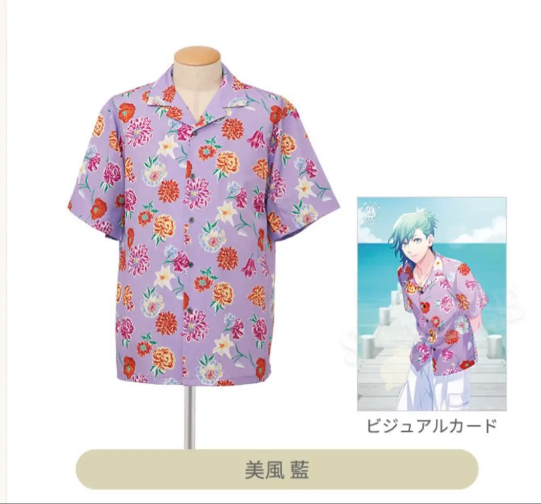 k*a様 ぬいスター　ミニオープンカラーシャツ　愛島セシル　アロハ　ぬい服 ぬいぐるみ用オープンカラーシャツ: ：【公式】ブロッコリー