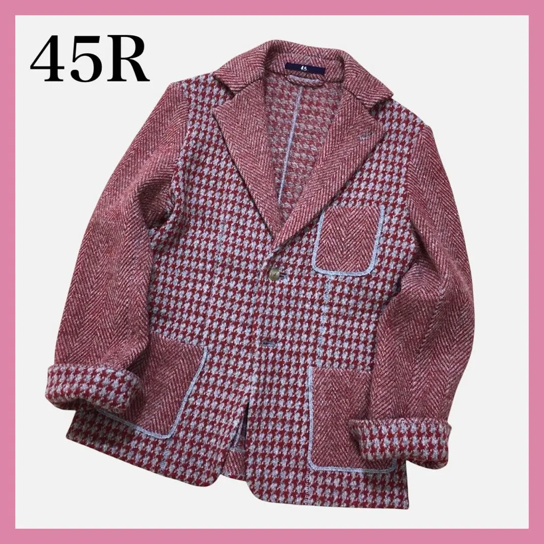 45Rインドリネンシルクツイードの四角ジャケット: WOMEN｜45R