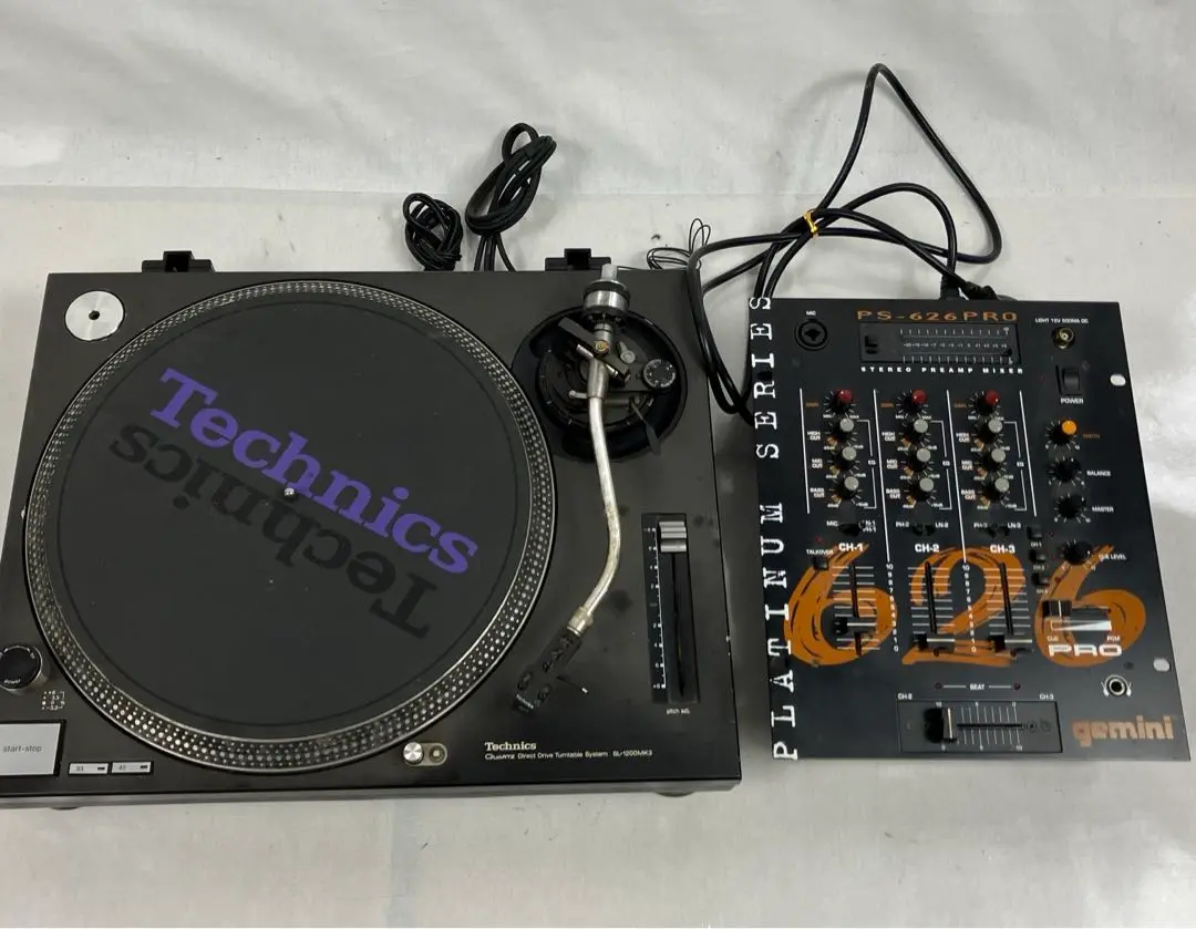 Gemini PS-626 PRO 3チャンネルミキサー 音出確認 ジャンク扱い
