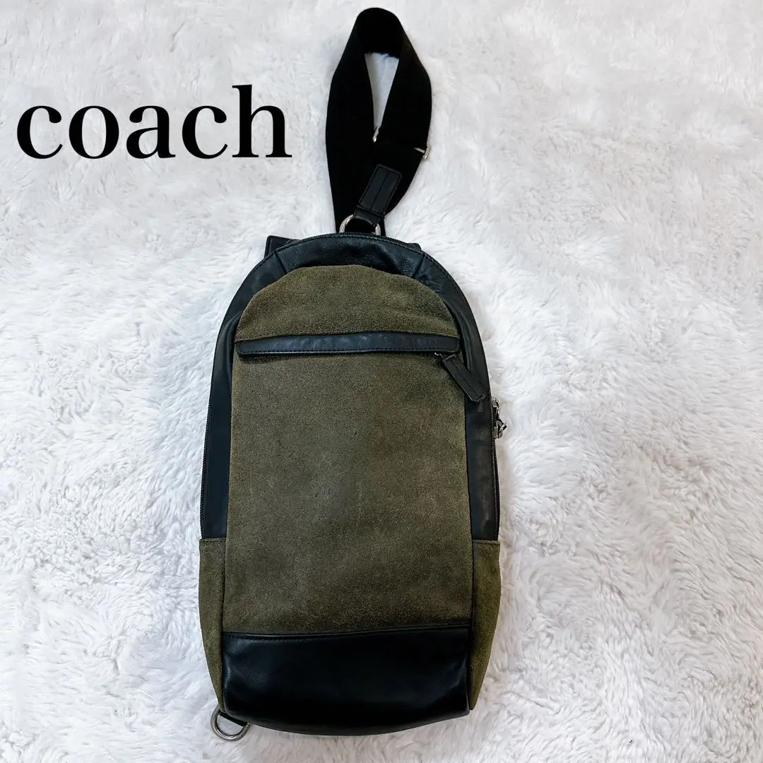 【商談中】COACH/コーチ　レザーボディバッグ　F70922（黒） COACH コーチ ショルダーバッグ F70922 Camden Leather
