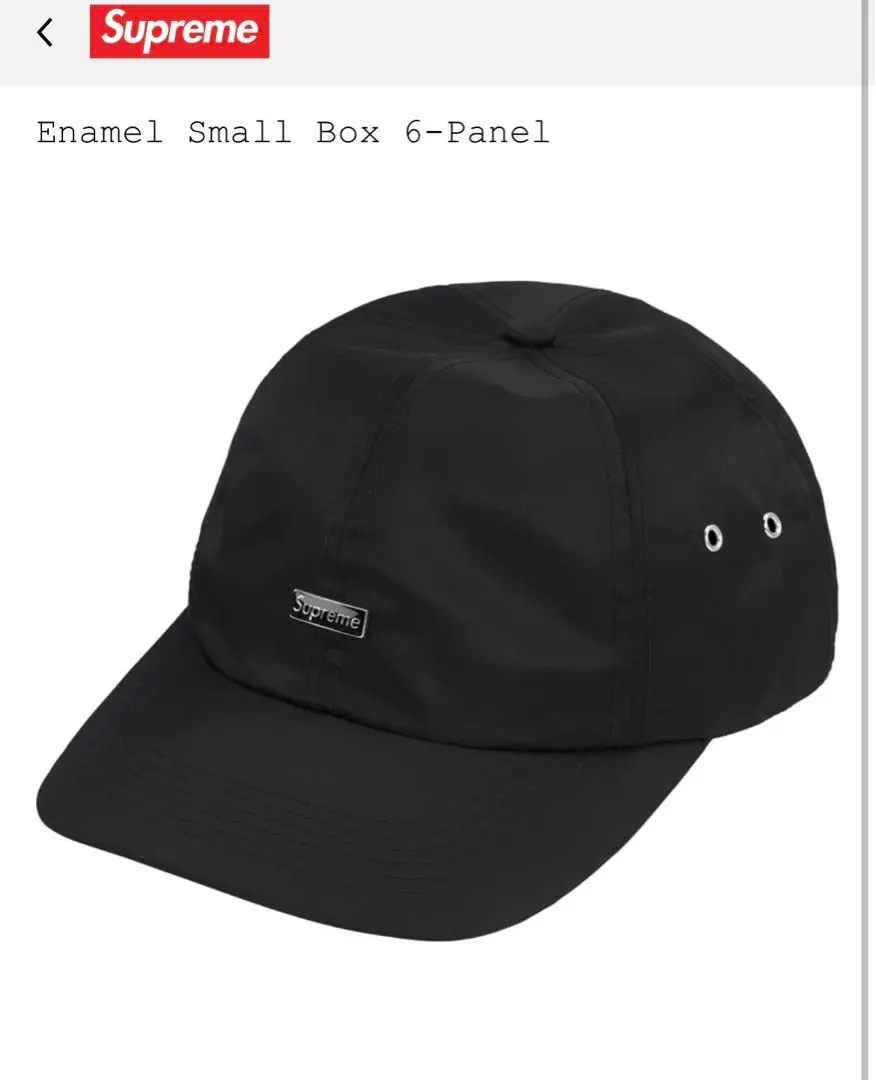 Supreme Enamel Small Box 6-Panel (FW24) - $54