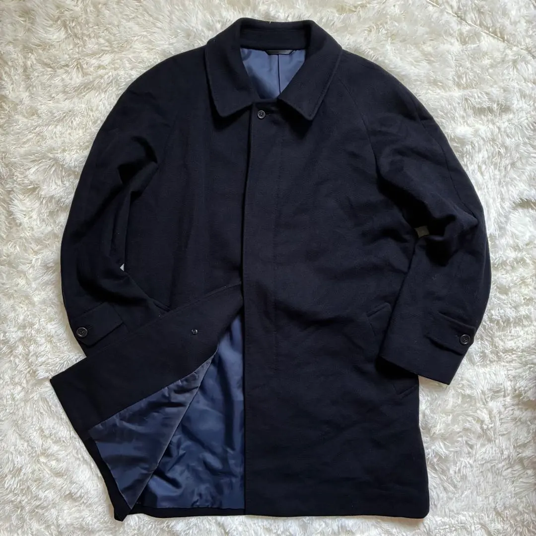 Thumbnail of Made in Japan 100% Cashmere Test Viera Navy Trench Coat