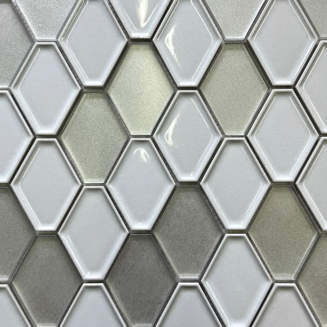 Thumbnail of Losange 1/2 Sheet LIXIL Glass Tile Hexagon Mosaic Tile for Interior