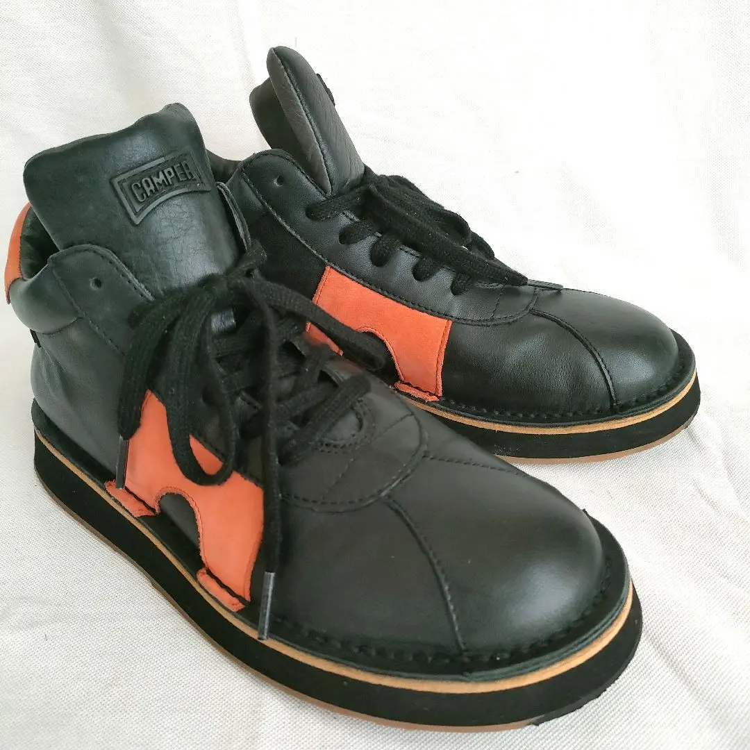 CAMPER - CAMPER ビッグフット 38≒24㎝位 黒革 Nライン