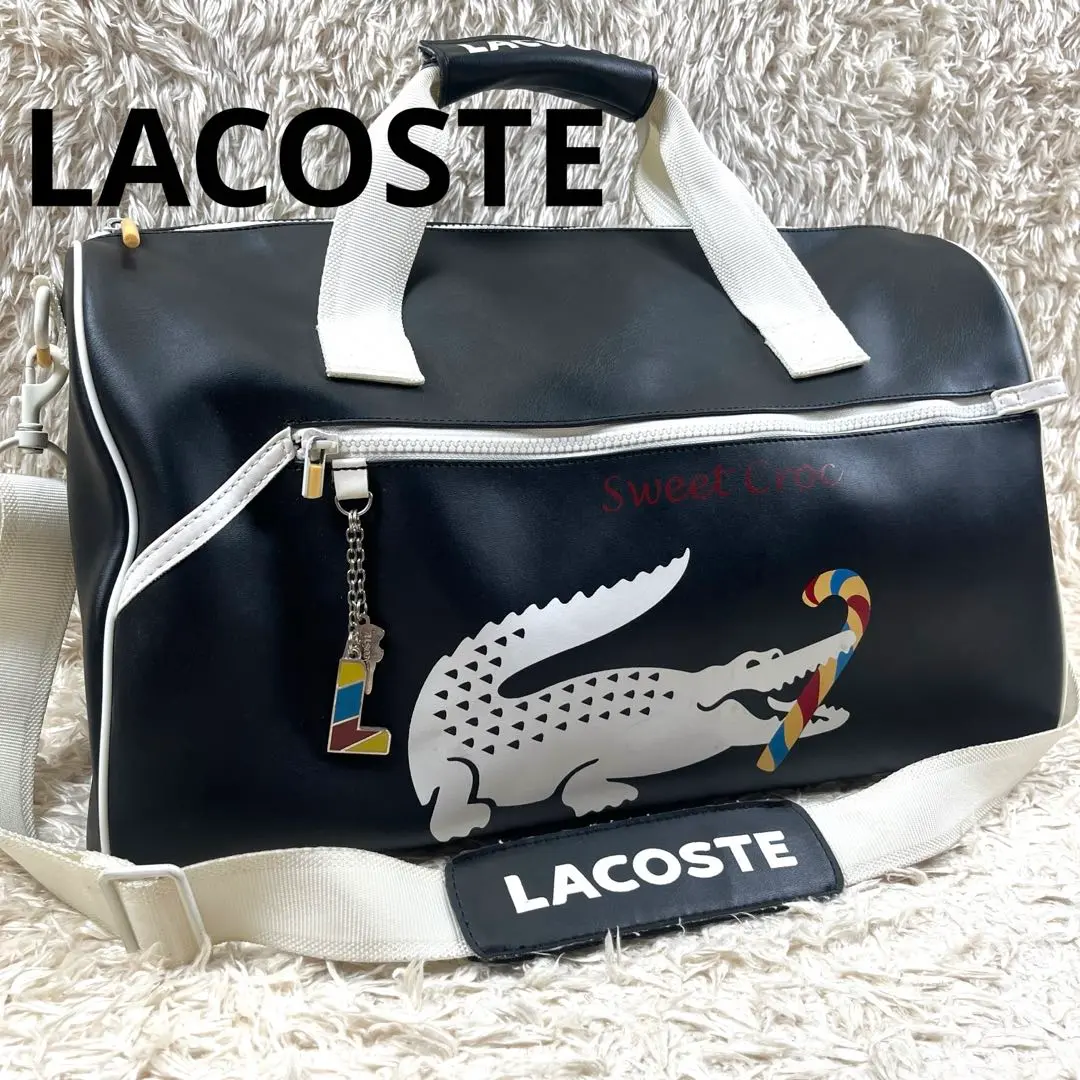 【LACOSTE ラコステ】ボストンバッグ 2way 大容量 ワニロゴ 底大ロゴ 2025年最新】LACOSTE メンズ ボストンバッグ・旅行用バッグの