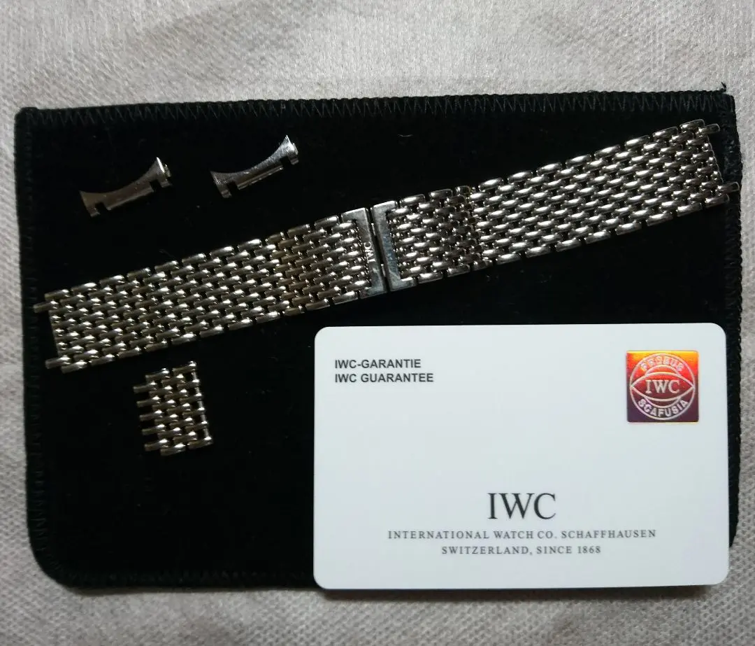【美品】　iwc 純正　ベルト　ブレス　超音波洗浄 IWC(アイダブルシー) 純正 EasX-CHANGE ステンレス ブレス