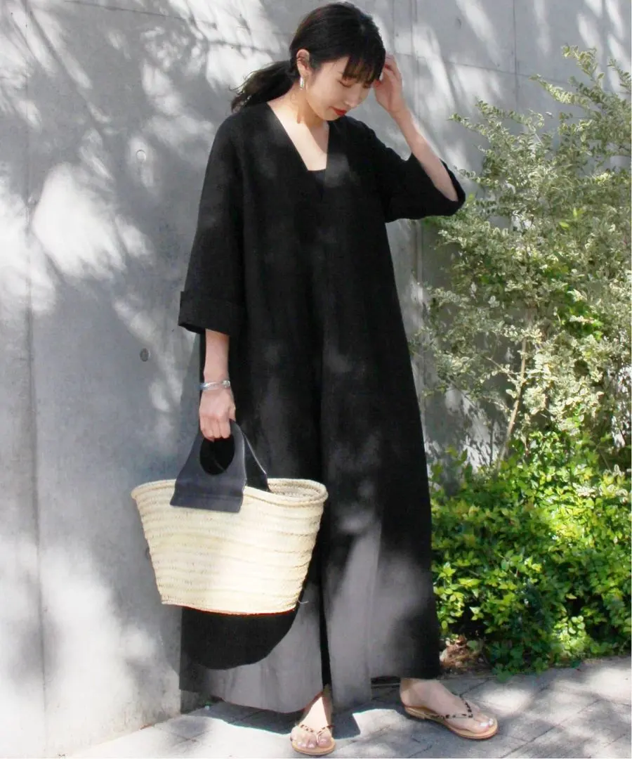 Thumbnail of ☆ P/L Poplin V-neck Dress