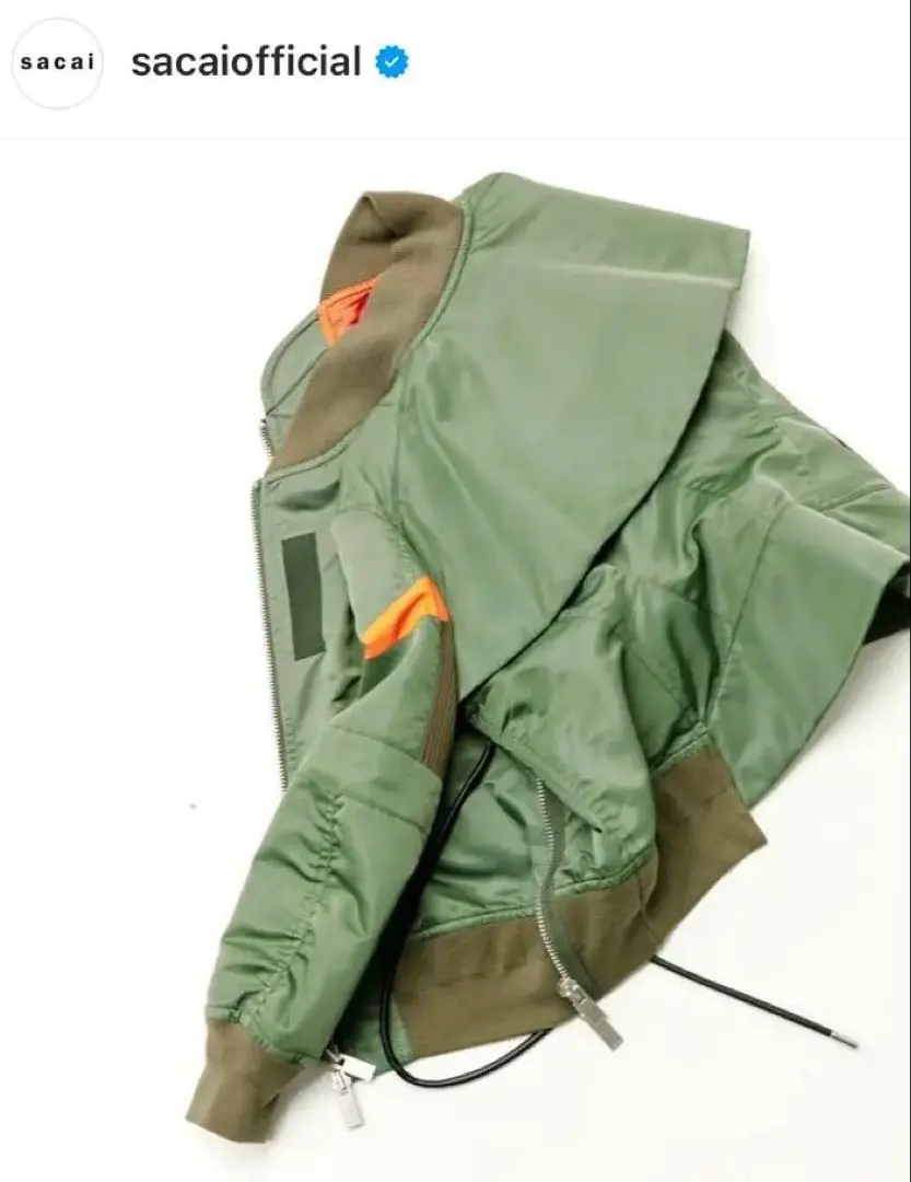 sacaiワールドマップ　MA-1 カートコバーン　サカイ 美品】20ss Sacai MA-1 ワールドマップ ブルゾン カートコバーン