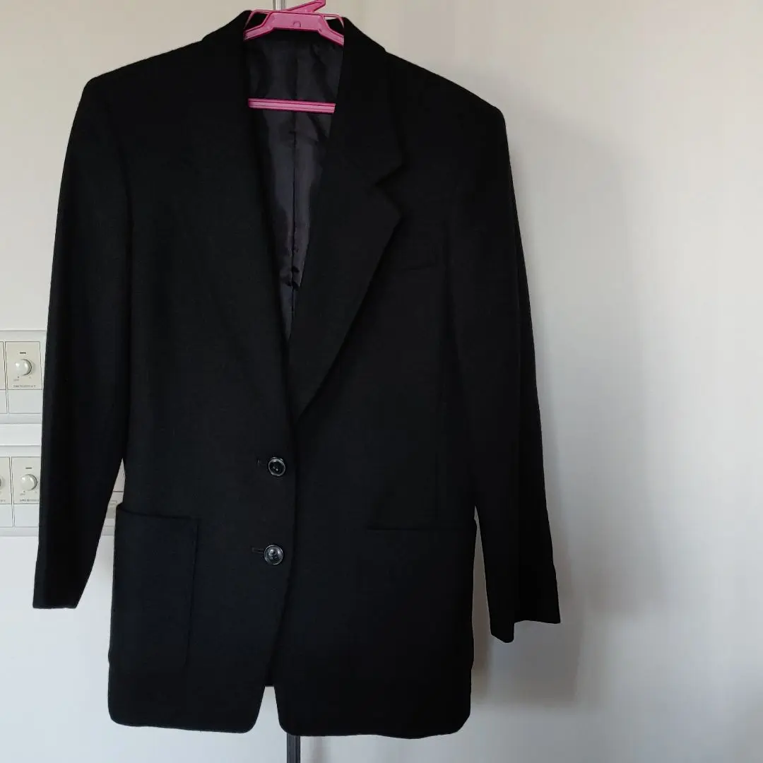 Thumbnail of Two-button black tailored jacket
