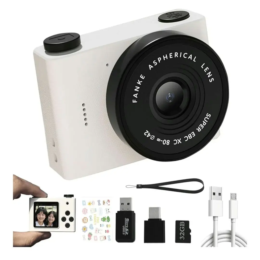 Thumbnail of Mini Camera, Front and Rear Shooting, Selfie Camera, Includes 32GB Card, Video Recording, Toy Camera