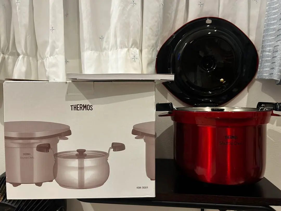 未使用品　THERMOS 真空保温調理器 シャトルシェフ　KBK-3001 公式通販】真空保温調理器シャトルシェフ KBK-3001 マッチャ