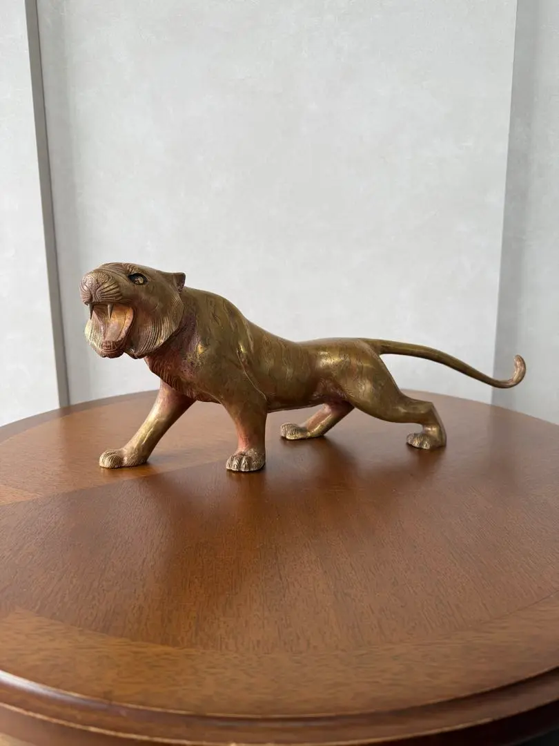 Thumbnail of Brass object, tiger, gold, metal, large