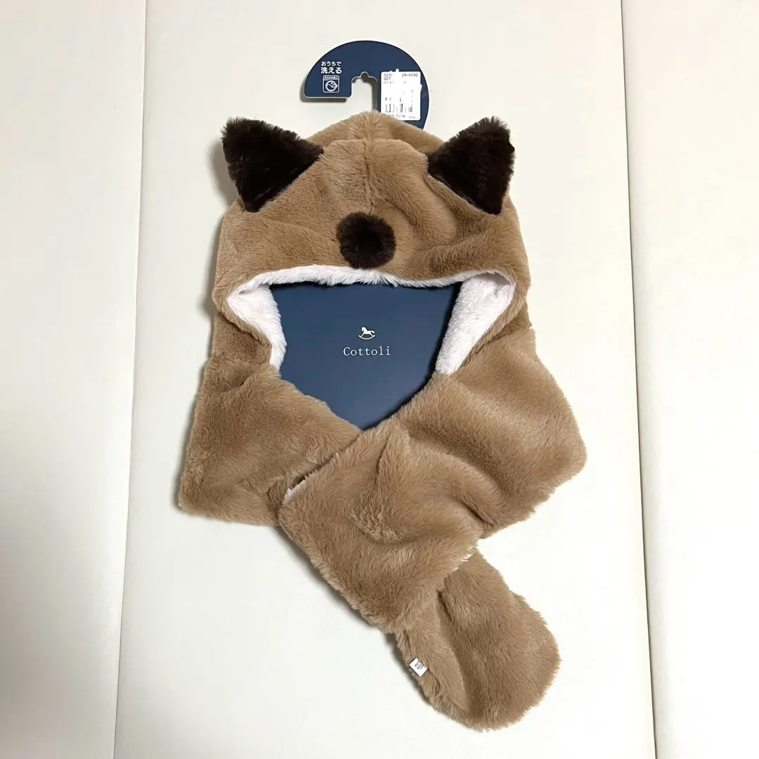 Thumbnail of New: Birthday cottoli Hooded Muffler, Fox