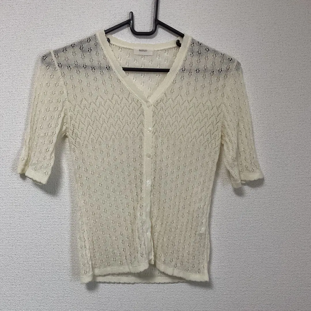 Thumbnail of MAKELET Short Sleeve Sheer Knit Cardigan