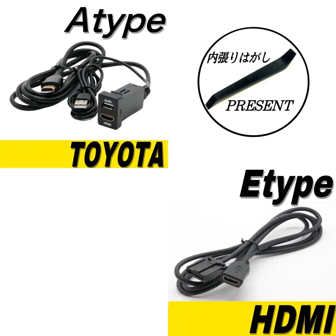 トヨタ純正ナビ HDMI USB ケーブル NSZT-W66T 緑 トヨタ純正ナビ HDMI USB ケーブル NSZT-W66T 緑