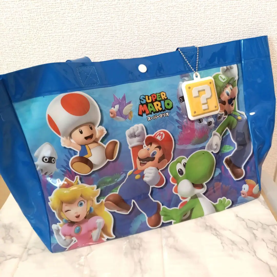 スーパーマリオ フィギュア プルバック プールバッグ キーホルダーポールチェーン スーパーマリオ フィギュア プルバック プールバッグ