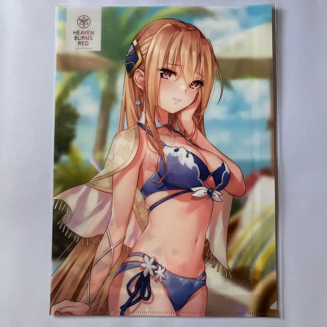 Thumbnail of Heaven Burns Red 2023 Swimsuit Visual A4 Clear File (Yuina Shirakawa)