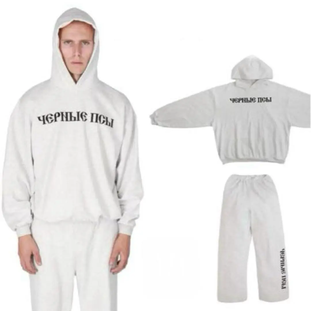 YZY GOSHA BLACK DOGS HEATHER GREY セットアップ