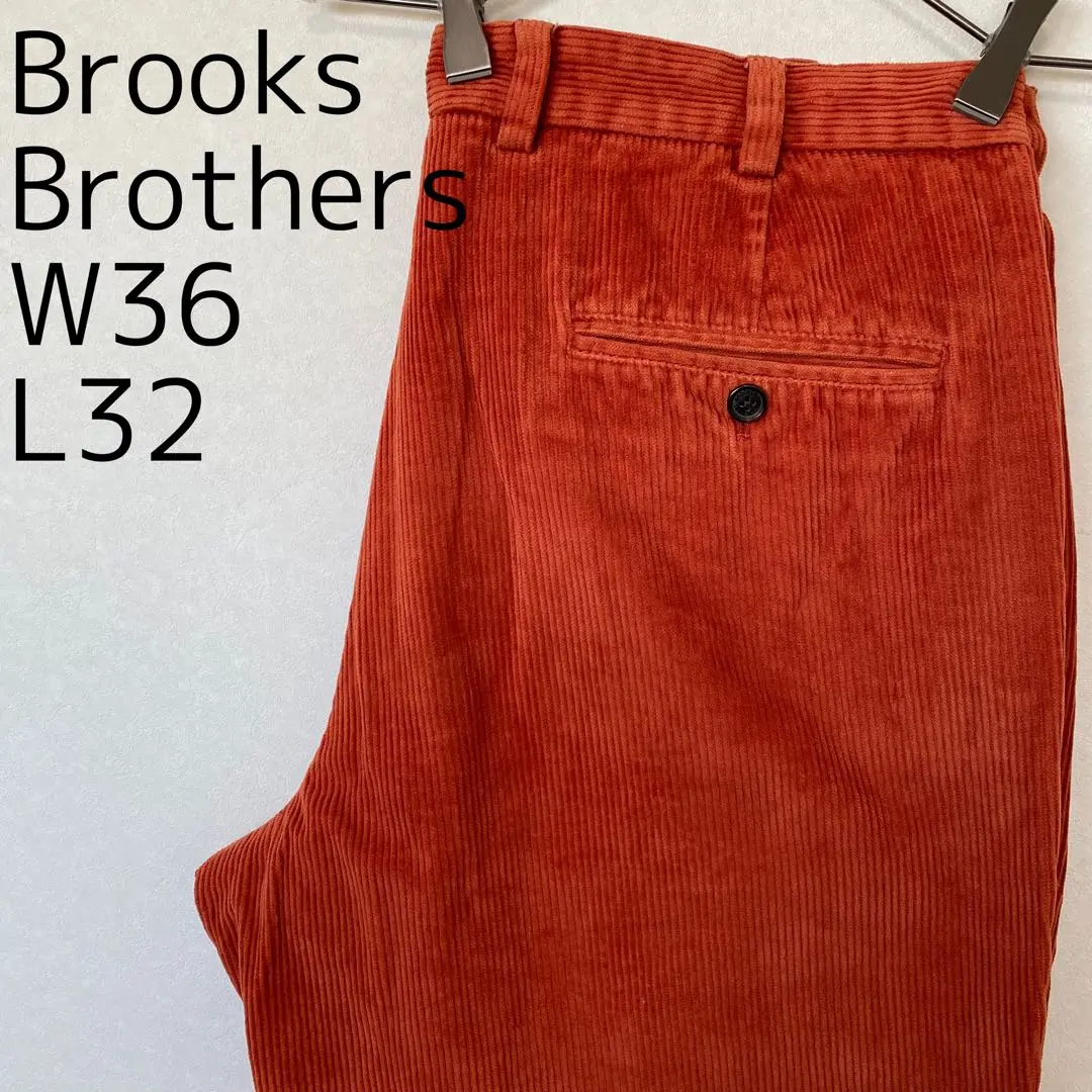 【新品未使用】ブルックスブラザーズ　チノパン　オレンジ 2025年最新】Brooks Brothers カラー：オレンジ系 チノパンの