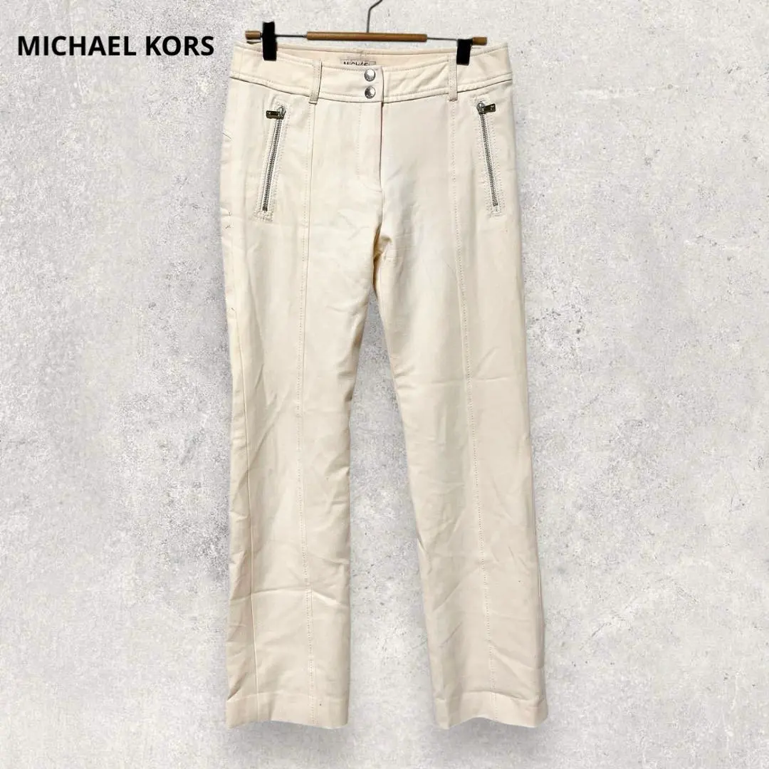 Thumbnail of Michael Michael Kors Wool Pants M Off-White Elegant Casual