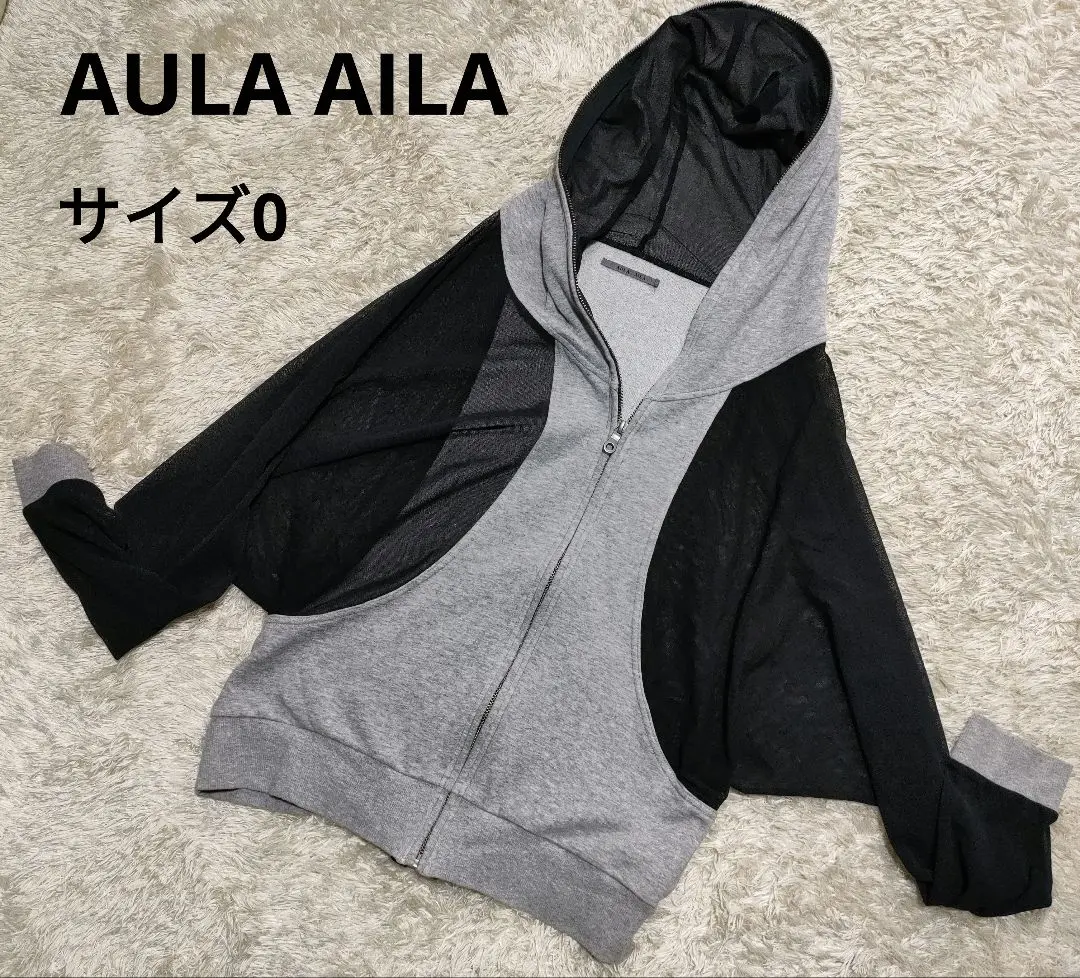 AULA ALA アウラアイラ　ジップパーカー美品 AULA ALA アウラアイラ ジップパーカー美品