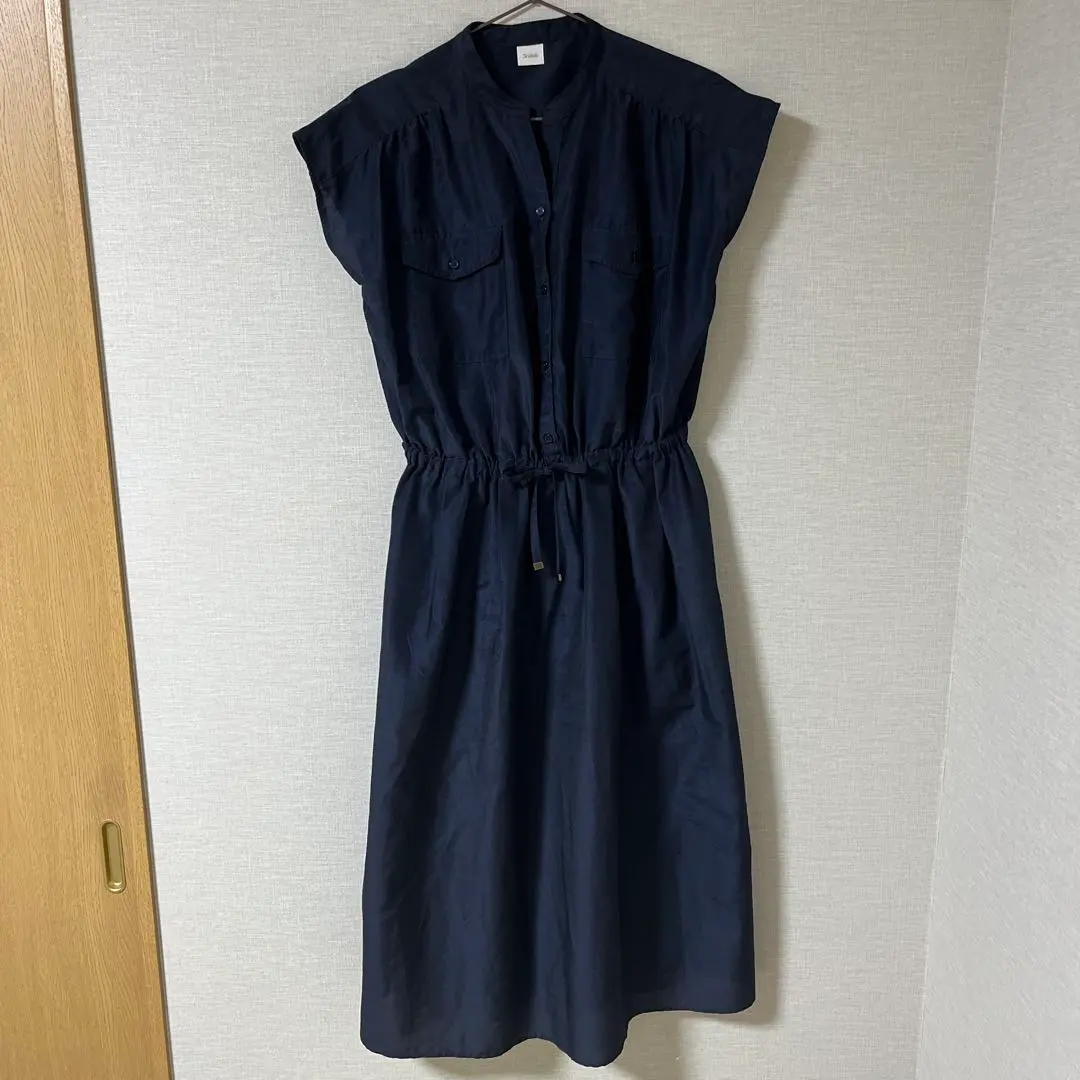 Thumbnail of Te chichi Navy Shirt Dress, One-Piece, Short Sleeve