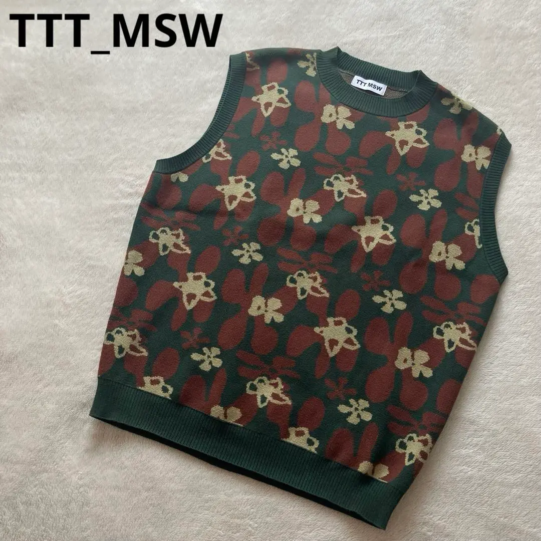 最終値下げ‼️TTTmsw flower camo knit polo あいみょん TTT MSW（ティー）の「Flower camo knit polo（ニット/セーター