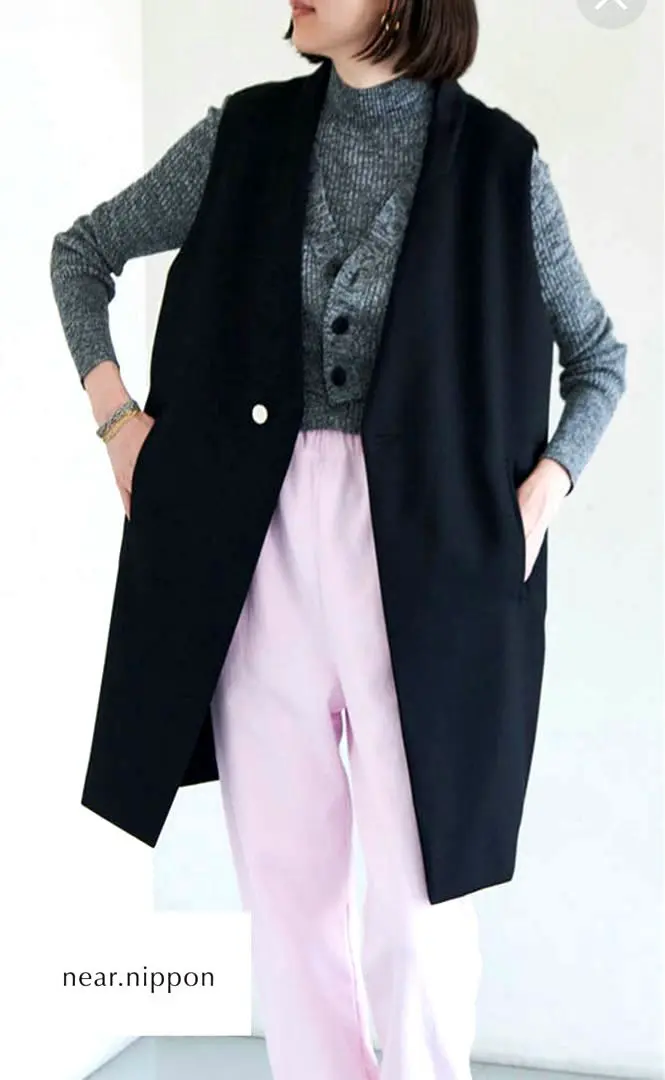 neer nippon ニアーニッポン シャドーチェックバックスラッシュジレ neer nippon ニアーニッポン シャドーチェックバックスラッシュジレ