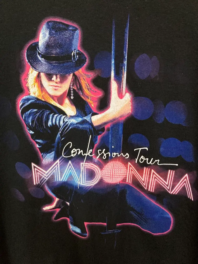 ヴィンテージ　マドンナ　2006コンフェションズツアー　Tシャツ　パープル　L ヴィンテージ マドンナ 2006コンフェションズツアー Tシャツ